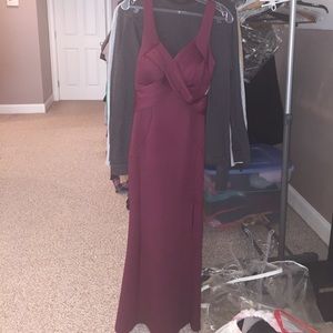 emerald sundae burgundy dress